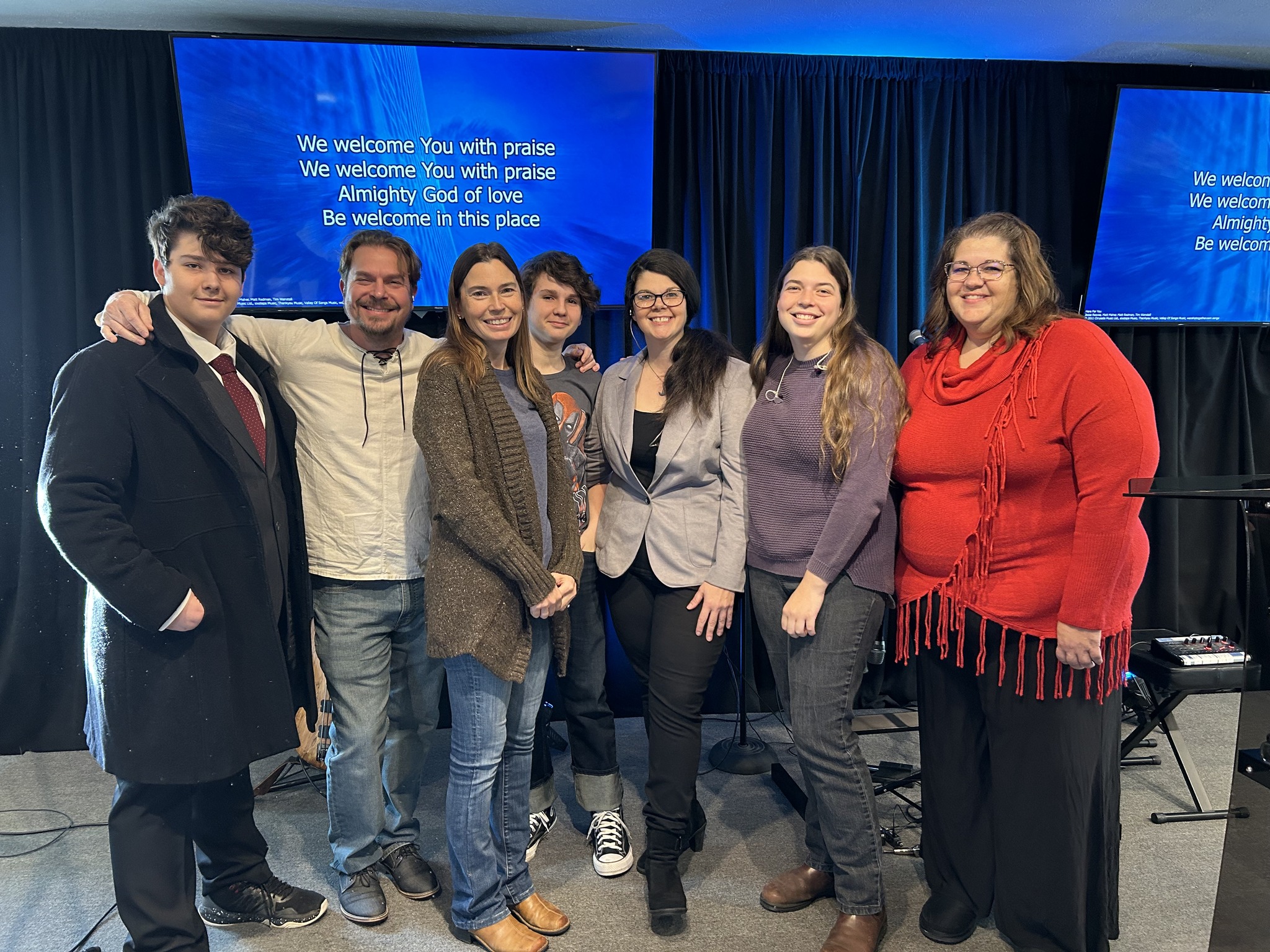 Members and guests at Hope Community Church